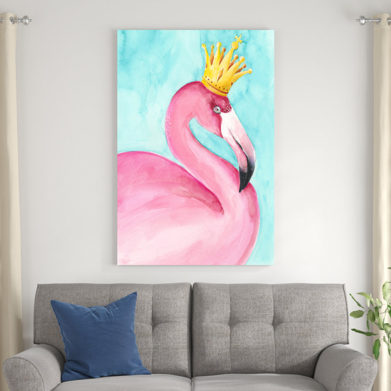 Flamant rose II, H 48 po x l 32 po x P 1,25 po