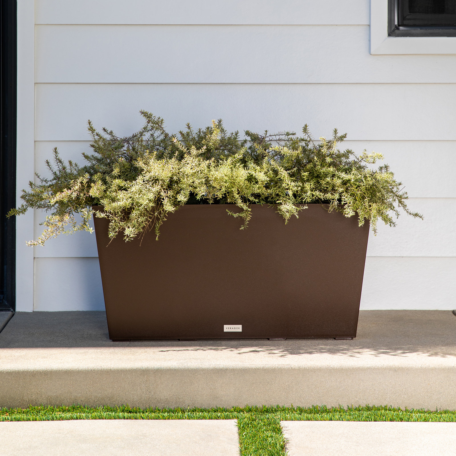 Pure Series Midori Planter, Espresso, 15.25" H x 31" W x 10" D, 2
