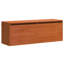  Wall Cabinet Wax Brown 100 X 30 X 35 Cm Solid Pine Wood
