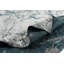 Rapture Abstract Cotton Gray/Teal Blue Area Rug-53924716