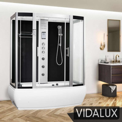 Vidalux Aegean 1700 Steam Shower Whirlpool 1700 x 900