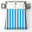 Blue White Stripes Bedding Stripes Bedspread Pattern-125167741