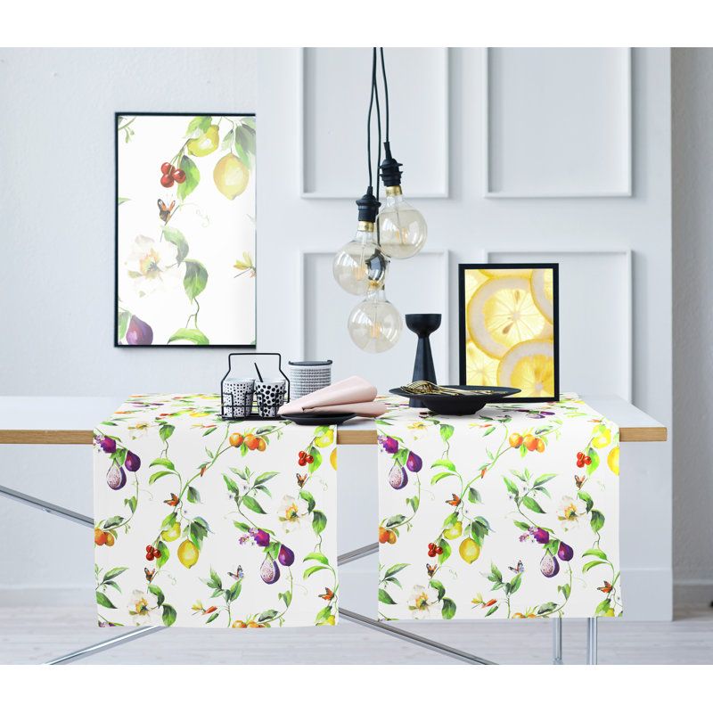 Floral Polyester Table Runner