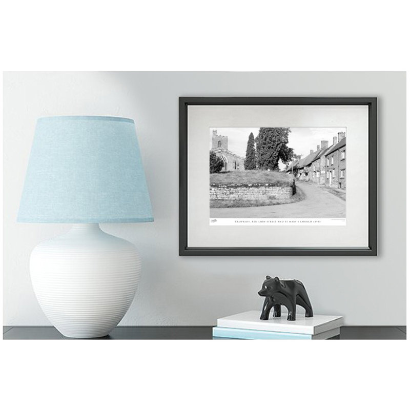 Cropredy, Red Lion Street And St Mary's Church C1955 by Francis Frith - Single Picture Frame Print, 40cm H x 50cm W x 2.3cm D
