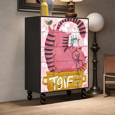 Armoire décorative légère de luxe à tiroir français