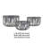 Decorative Accent Storage Baskets Set Of 3, Intricate Gray Open Iron