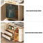 Table basse / bureau de direction en forme de L en pierre frittée Light Luxury-885206512
