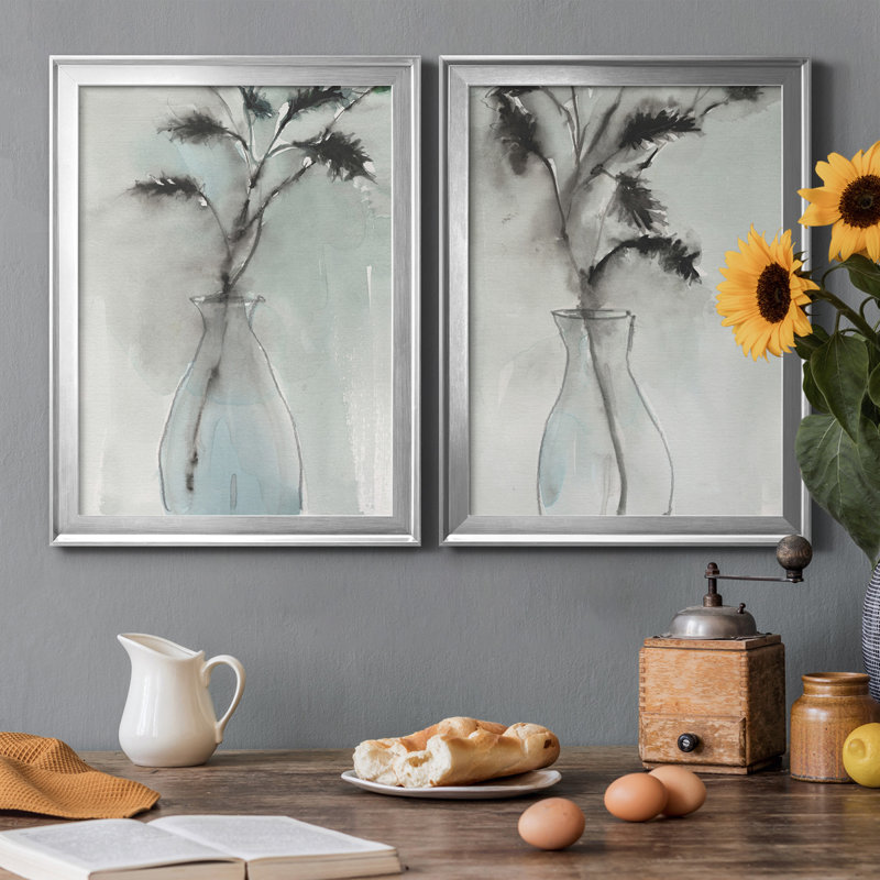 Soft Ferns I, reproduction encadrée de qualité supérieure - prête à être accrochée, H 30,5 po x l 22,5 po x P 1,25 po