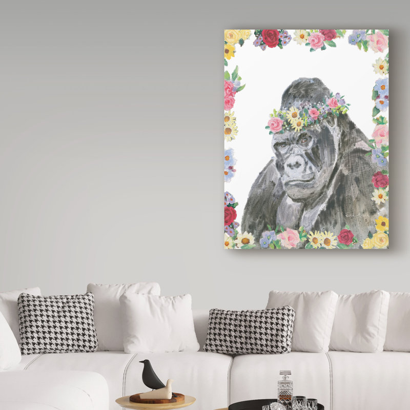 « fleur friends vi », art sur toile, H 19 po x l 14 po x P 2 po