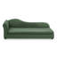 Canapé surdimensionné pour chiens de taille moyenne / grande - dossier moderne à vagues irrégulières, accoudoir simple, tissu en lin respirant de qualité supérieure, coussin moelleux et pieds en plastique bas - vert olive-1588852942