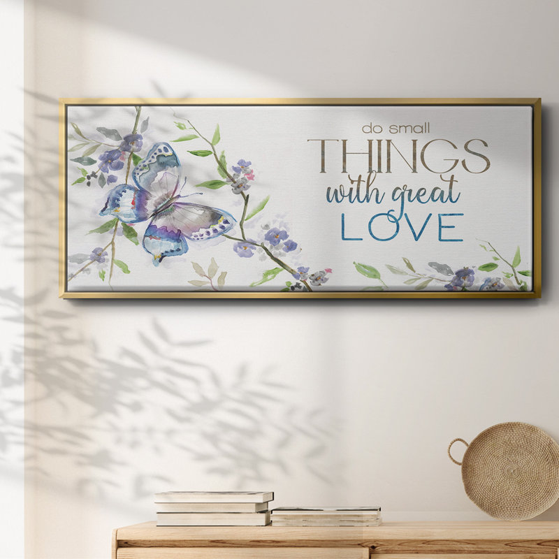 Petites choses, grand amour - toile encadrée, H 8 po x l 20 po