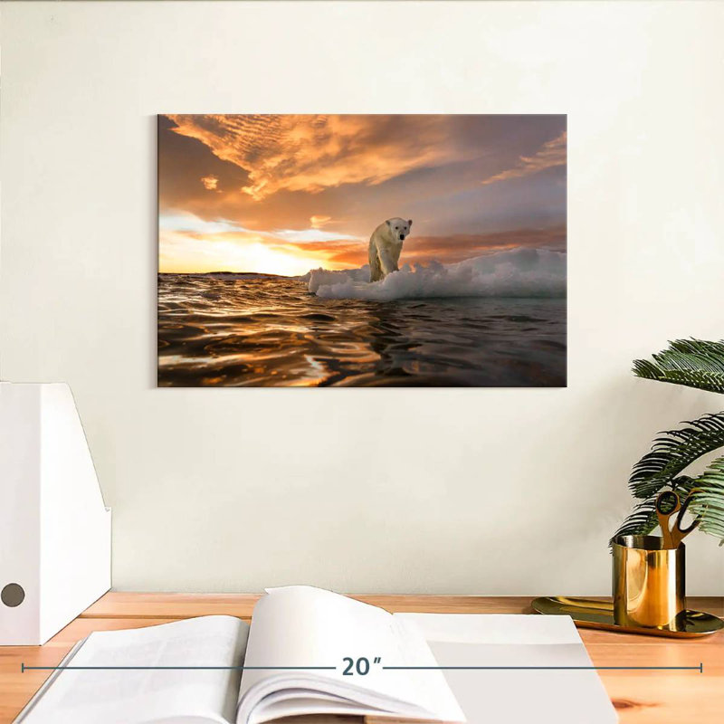 Crowle Polar Bear Iceberg Walk, 8" H x 12" W