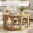 2-in-1 Cat-Friendly Round Coffee Table
