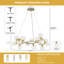 19-light Modern Twisted Glass Globe Chandelier-925892602