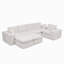 Canapé modulaire en forme de L 107 po avec deux repose-pieds mobiles Boneless-205431953