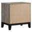 Ensemble de chambre à coucher Sutter Light Taupe Twin 3 pièces avec lit à panneaux et deux tables de chevet