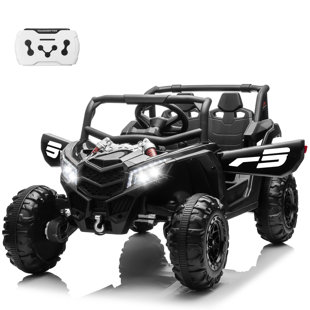 UTV électrique pour enfants 24V 4WD avec télécommande, grand siège et 3 vitesses (3 à 8 ans)