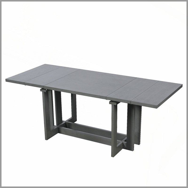 Table de salle à manger extensible Rustic, Grey