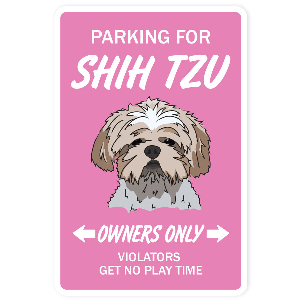 SignMission Shih Tzu Decal Dog Pet Parking Sign | Wayfair