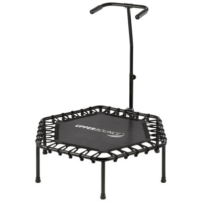 Upper Bounce 40" Hexagonal Fitness Exercise Trampoline Rebounder Trampette-Gym, Indoor Workout, Cardio