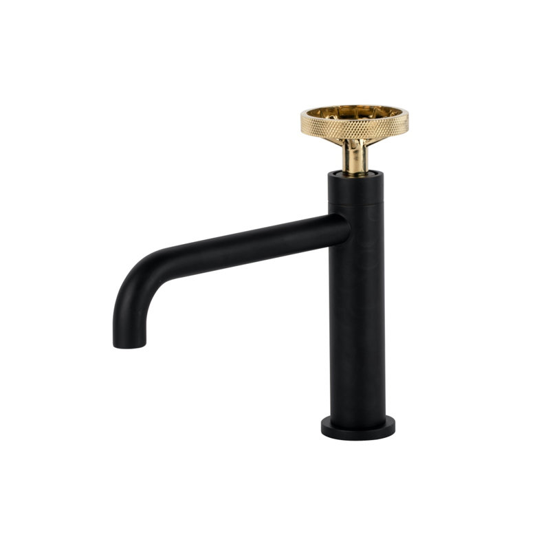Single-Hole Single-handle Bathroom Faucet, Black