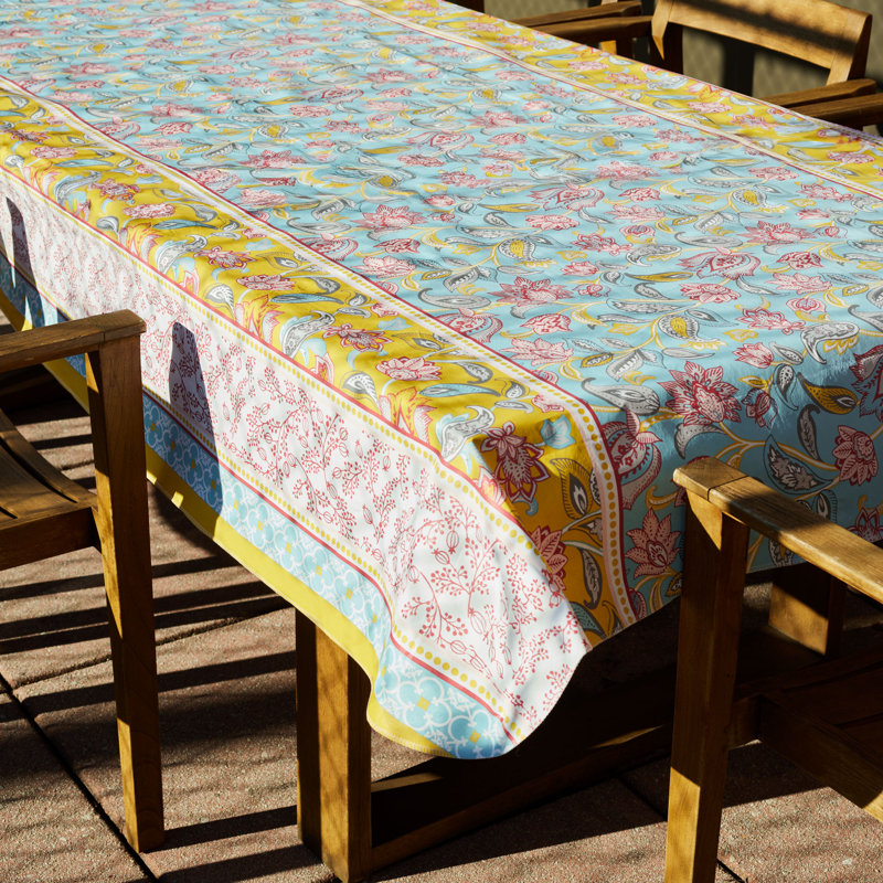 Nappe 100% vinyle Maison De Fleures, 70 po rond
