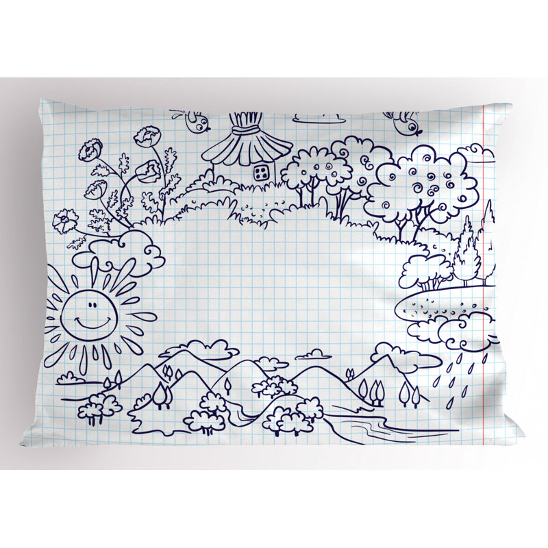Sun Polyester Sham Set, Twin