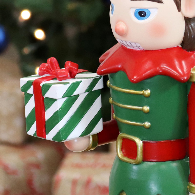 Jingles The Christmas Elf Nutcracker Statue