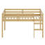 Lit mezzanine en bois avec échelle-761240861