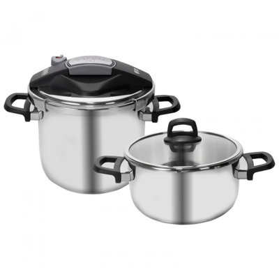 East Urban Home 16.6 qt. Non-Stick Stainless Steel Stainless Steel Pot Set