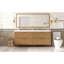 Armoire de meuble-lavabo double avec lavabo double 59,3 po en MDF