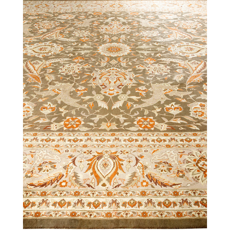 Hayner One-of-a-Kind 12' 1" X 15' 5" 2000s Wool Area Rug in Brown