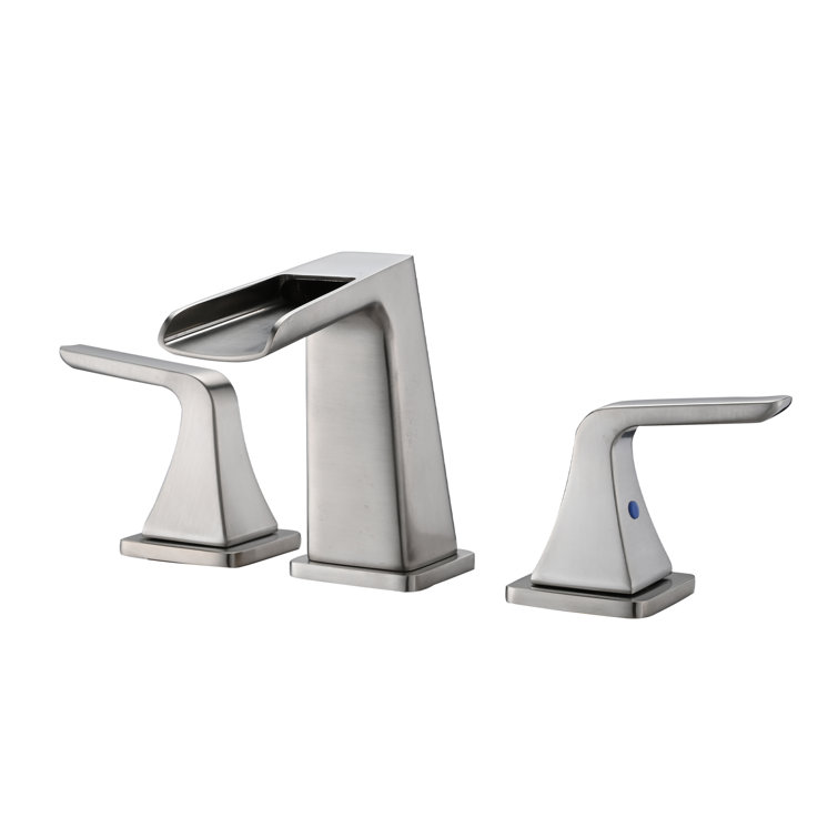 Widespread 2-handle Bathroom Faucet with Drain Assembly