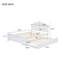 Wood Platm Bed With Headboard And  Trundle