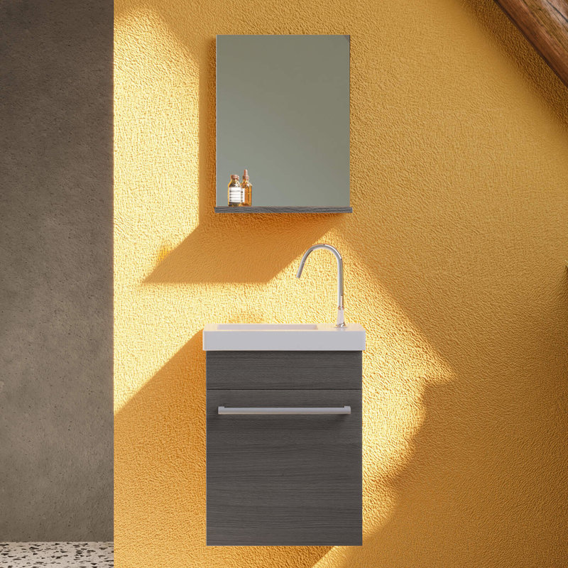 Benonia Cloakroom Vanity with Integrated Ceramic Basin