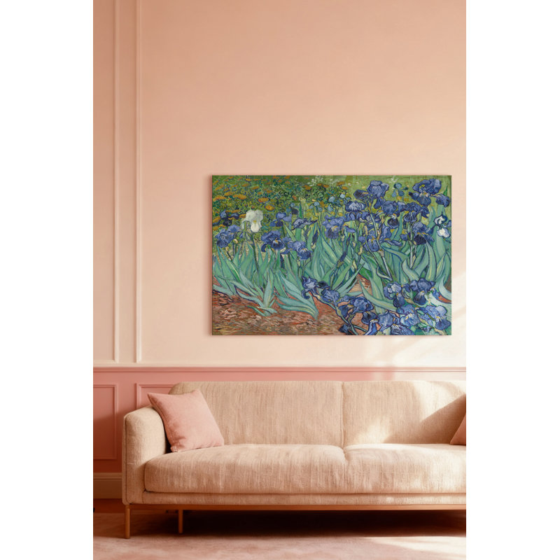 "Irises", reproduction sur toile tendue, H 8 po x l 12 po