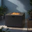 Outdoor Patio Propane Fire Pit 24 H x 33 W Square Iron 50000BTU Tank Inside​