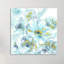 Watercolour Blues With Gold Leaf - Wrapped Canvas Painting-1889755345