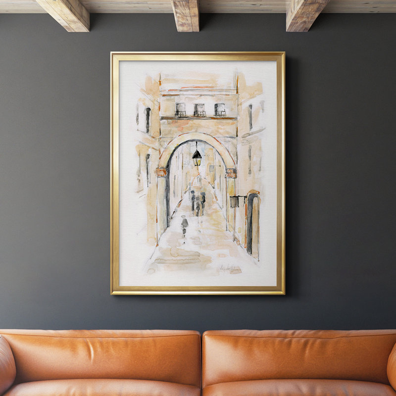 37_Toile encadrée de qualité supérieure, Or, H 24,5 po x l 18,5 po x P 1 po