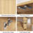 59.74" Modern Walnut Buffet Sideboard Cabinet With Storage-1329073294