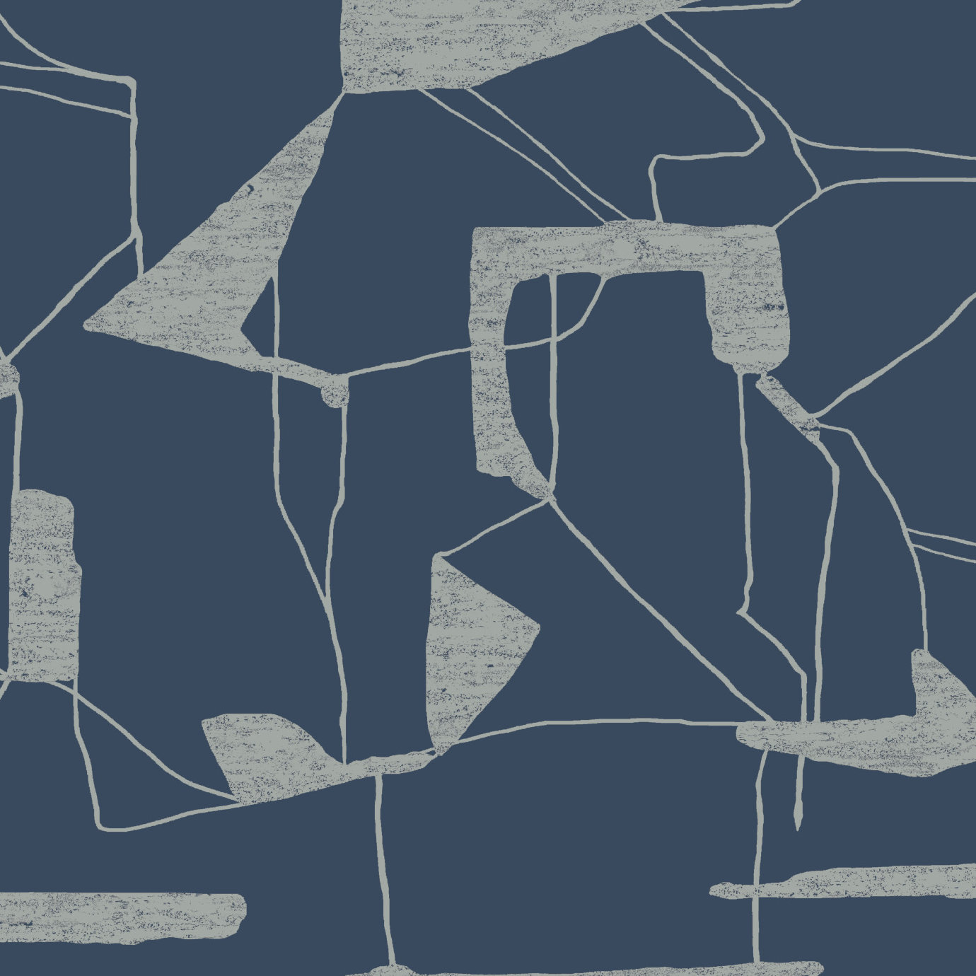 Alza Abstract Roll, Navy/Gray
