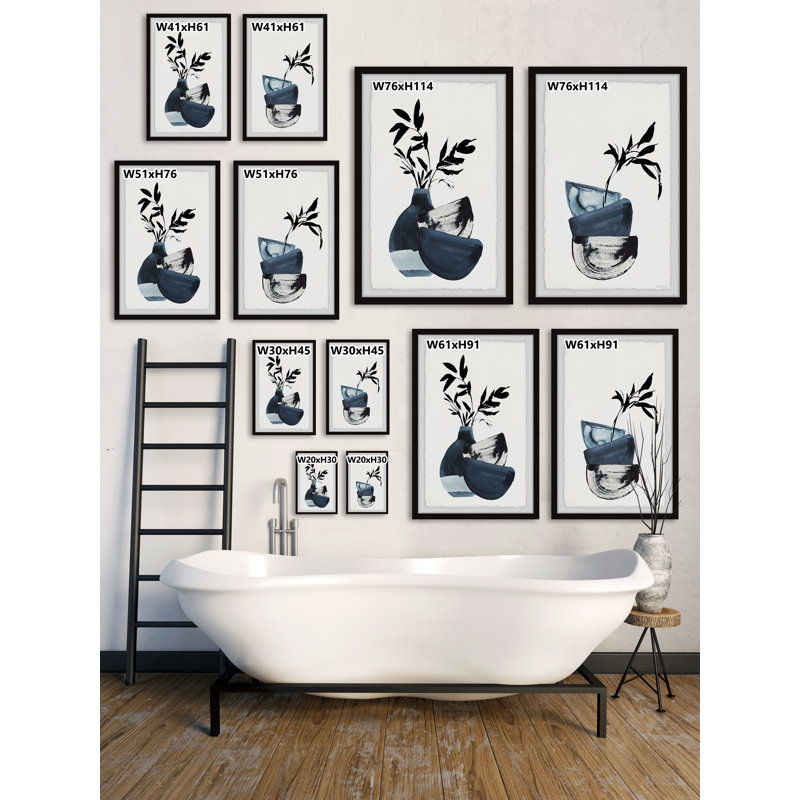 Bamboo Arrangement by Marmont Hill - 2 Piece Single Picture Frame Painting Set, 45"H x 38"W