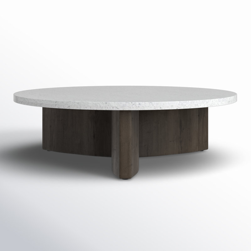 Table basse Huntington, Blanc italien / noir fumé