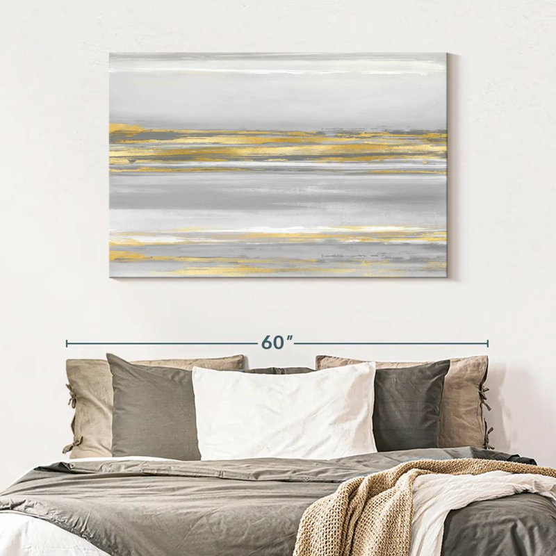 Subtle Reflections With Grey, 32" H x 48" W