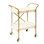 Mocha Check 2-Tier Kitchen Cart