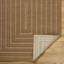 Dark Brown Tan Modern Outdoor Rug, Bordered Stain Resistant Easy to Clean Rug For Patio, Balcony, Decks & Garden-514859159