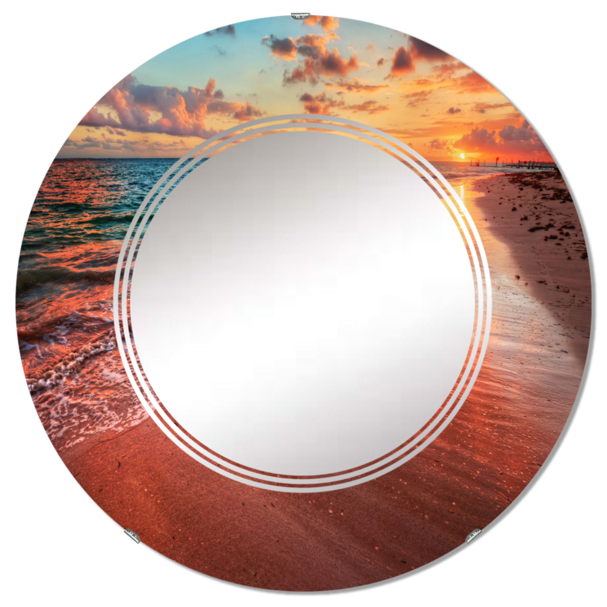 Coastal Inspired Round Mirrors - Life On Virginia Street