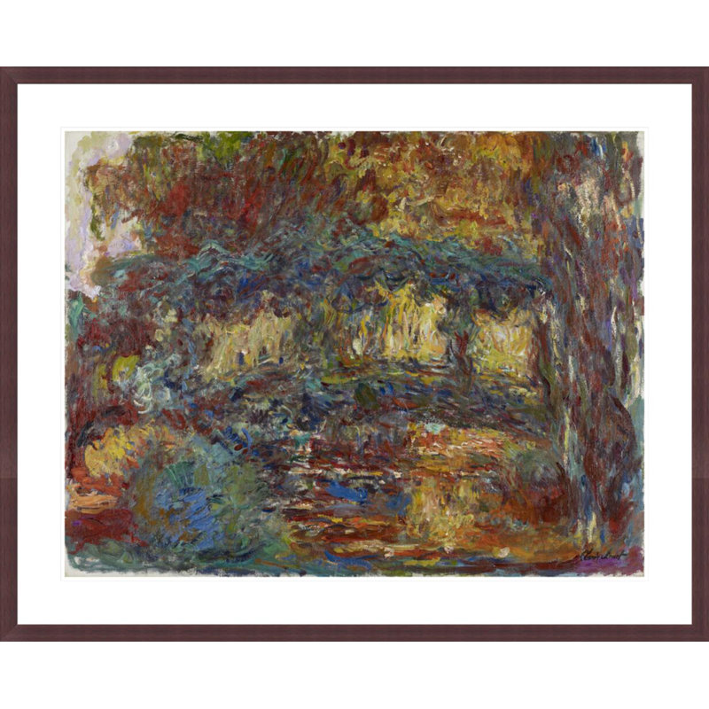 Le pont japonais par Claude Monet, impression giclée sur cadre, H 33,5 po x l 41,3 po