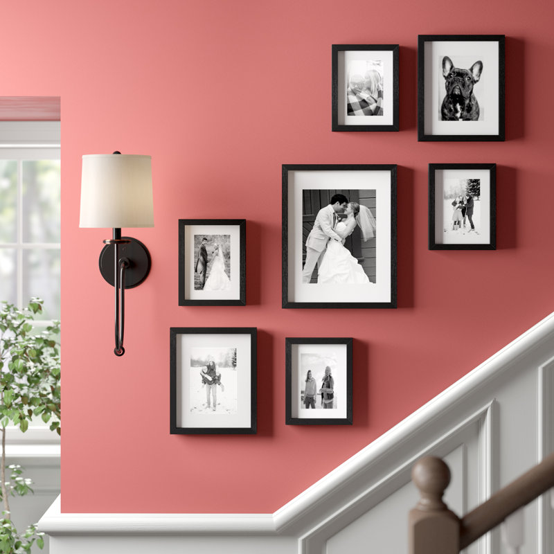Mcgriff Wood Matte Picture Frame with Mat