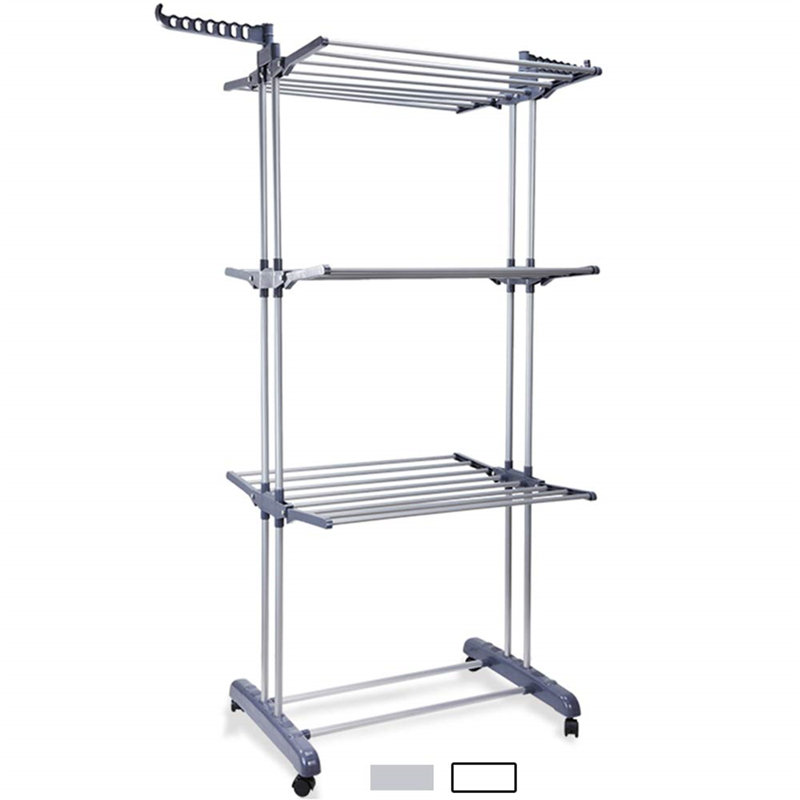 Séchoir mobile sur pied, Argent